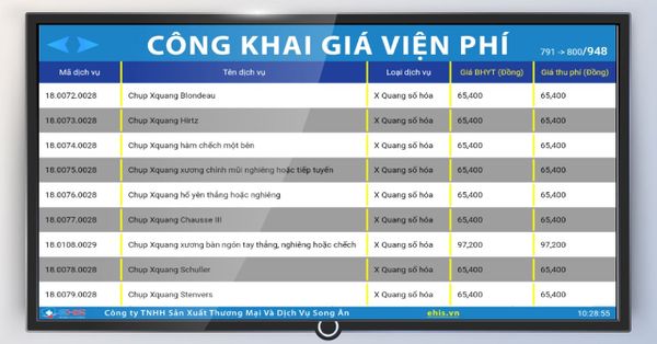 Ứng Dụng Công Khai Giá Viện Phí