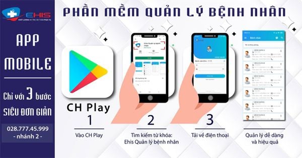 App mobile - phiên bản mới của phần mềm quản lý bệnh viện Ehis