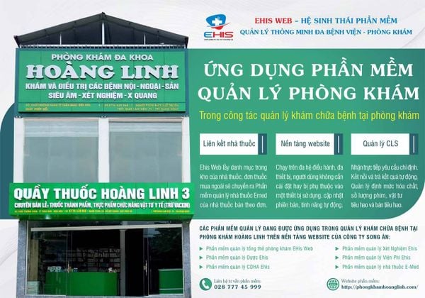 Hiện đại hóa quản lý khám chữa bệnh tại Phòng khám Hoàng Linh với ứng dụng EHIS Web