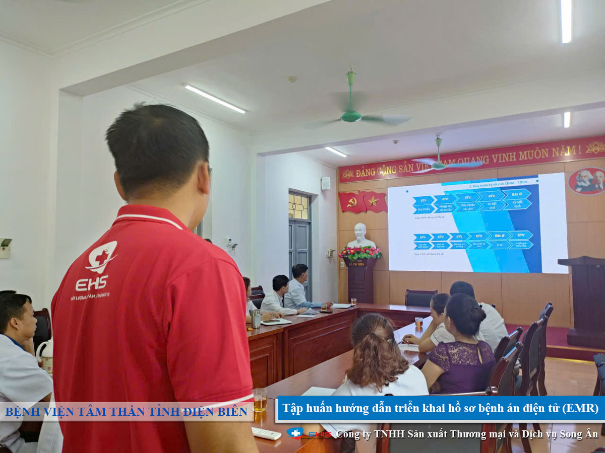 Song Ân tập huấn triển khai bệnh án điện tử E-EMR tại Bệnh viện Tâm thần tỉnh Điện Biên