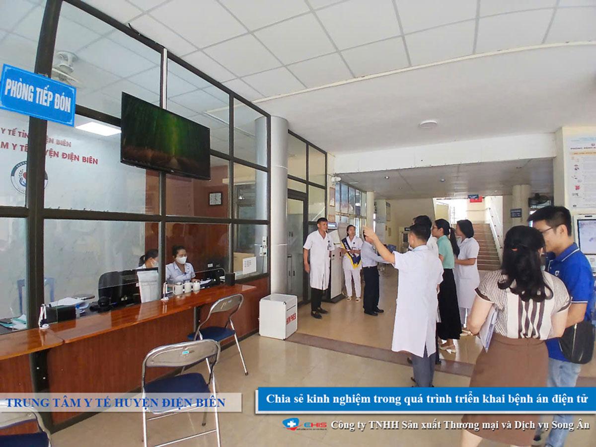 Khảo sát thực tế quy trình tiếp nhận bệnh nhân trong triển khai bệnh án điện tử tại Trung tâm Y tế Thanh An