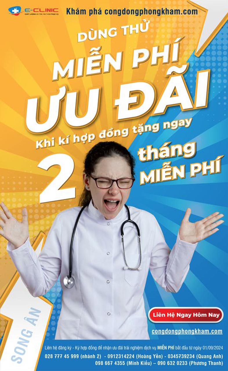 Ưu đãi đặc biệt phần mềm quản lý phòng khám Song Ân hỗ trợ dùng thử miễn phí cho phòng khám