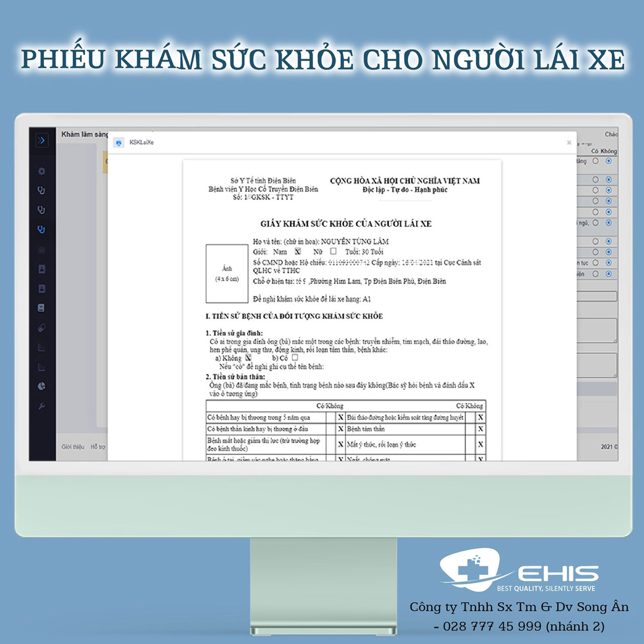 Giấy khám sức khỏe điện tử hỗ trợ đổi giấy phép lái xe trên Cổng dịch vụ công quốc gia