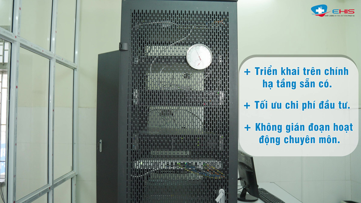 Hạ tầng công nghệ thông tin phục vụ triển khai bệnh án điện tử E-EMR tại Trung tâm Y tế Thanh An Điện Biên
