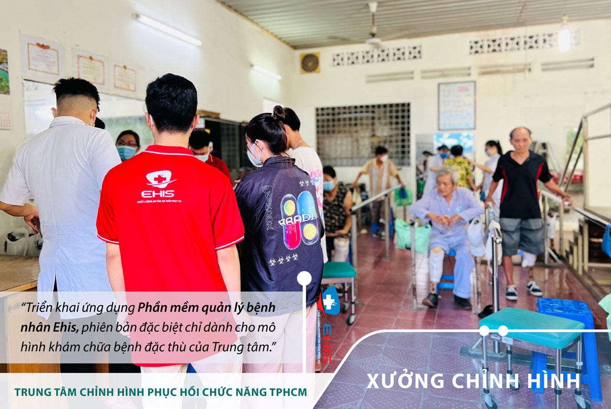 Quản lý điều trị và phục hồi chức năng bằng phần mềm EHIS của Song Ân