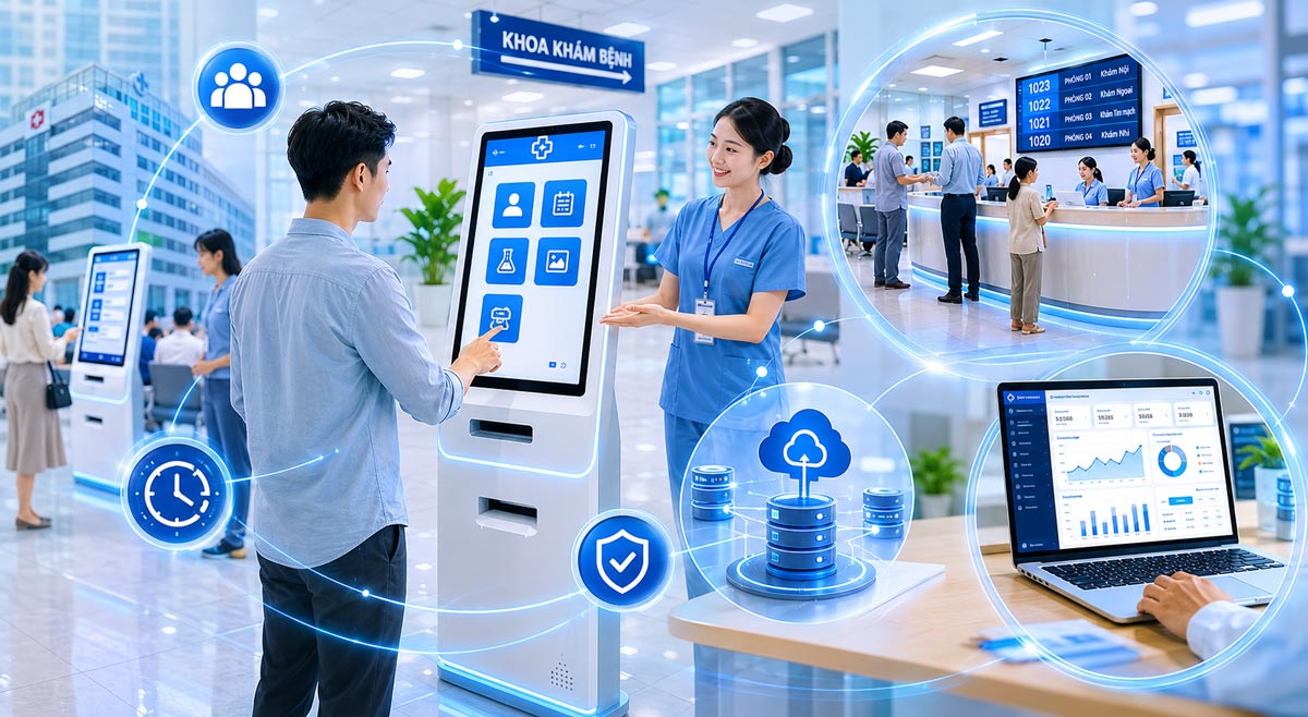Giải pháp chuyển đổi số bệnh viện với Kiosk thông minh EHIS