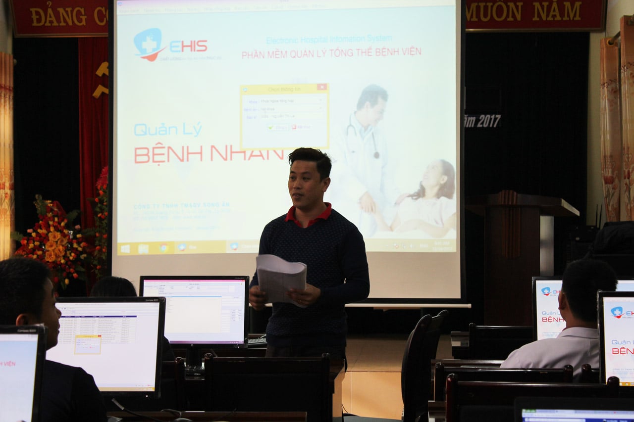 Hướng dẫn cán bộ y tế sử dụng phần mềm quản lý bệnh viện Ehis
