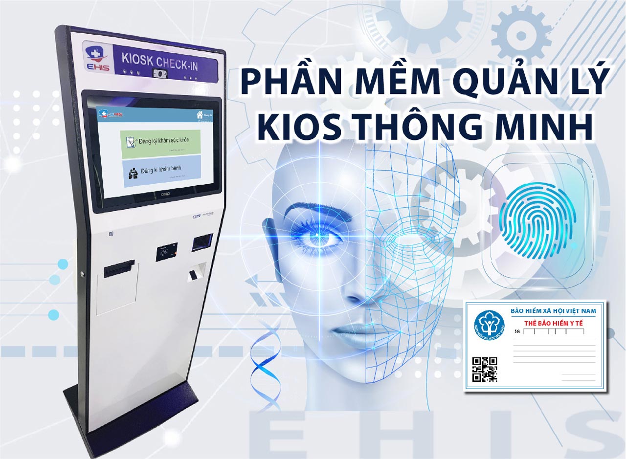 Phần mềm quản lý kiosk thông minh EHIS hỗ trợ đăng ký khám bệnh và chuyển đổi số y tế