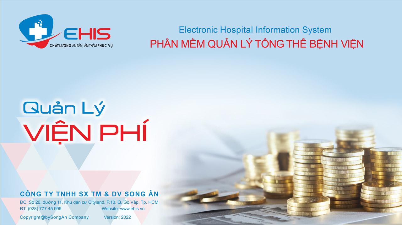 Phân hệ quản lý viện phí trên phần mềm tổng thể bệnh viện EHIS