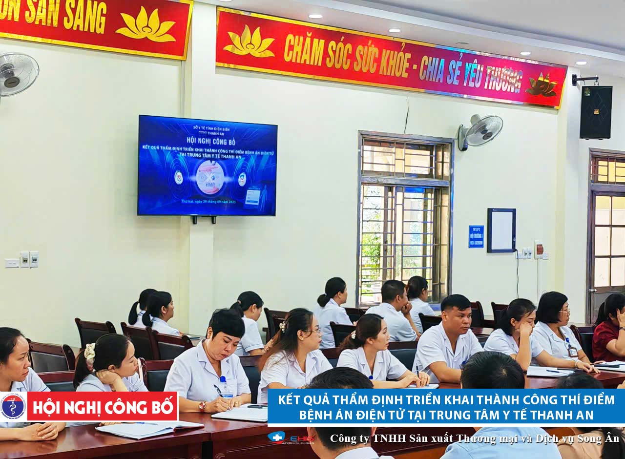 Cán bộ y tế Thanh An tham dự hội nghị công bố hoàn thành thí điểm bệnh án điện tử E-EMR