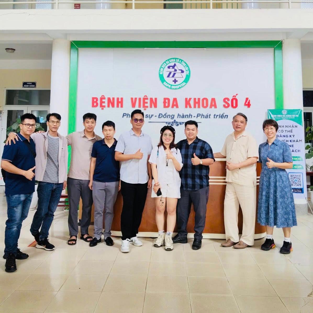 Đoàn công tác và Song Ân khảo sát triển khai chuyển đổi số tại Bệnh viện Đa khoa số 4