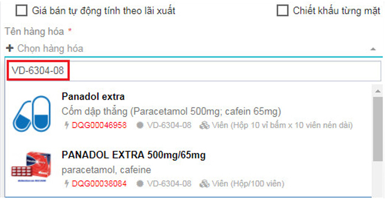 Tìm thuốc bằng số đăng ký trên phần mềm quản lý nhà thuốc E-med