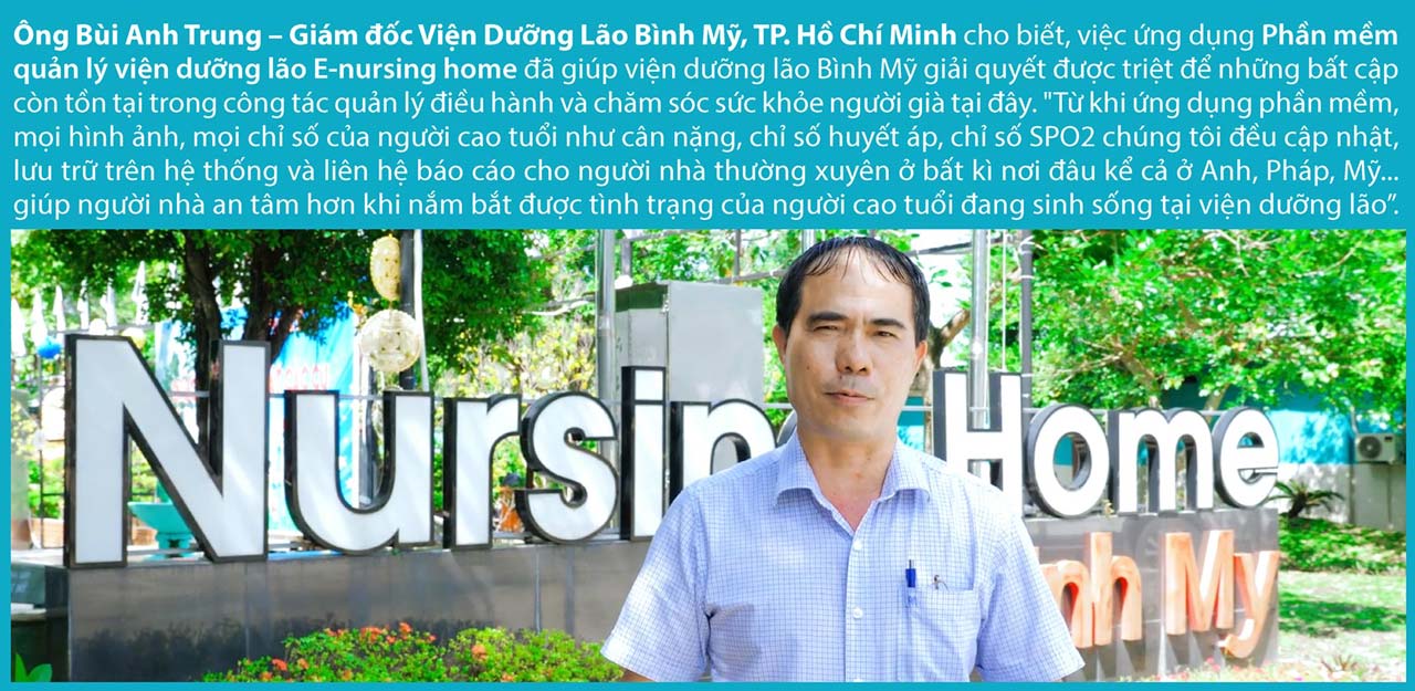 Viện dưỡng lão Bình Mỹ ứng dụng phần mềm quản lý viện dưỡng lão E-Nursing Home