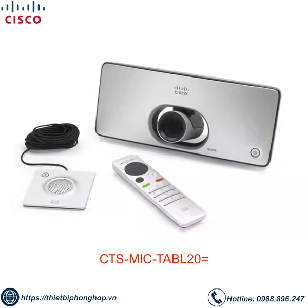 Micro Cisco CTS-MIC-TABL20 - Micro đa hướng để bàn Cisco TTC5-06 ...