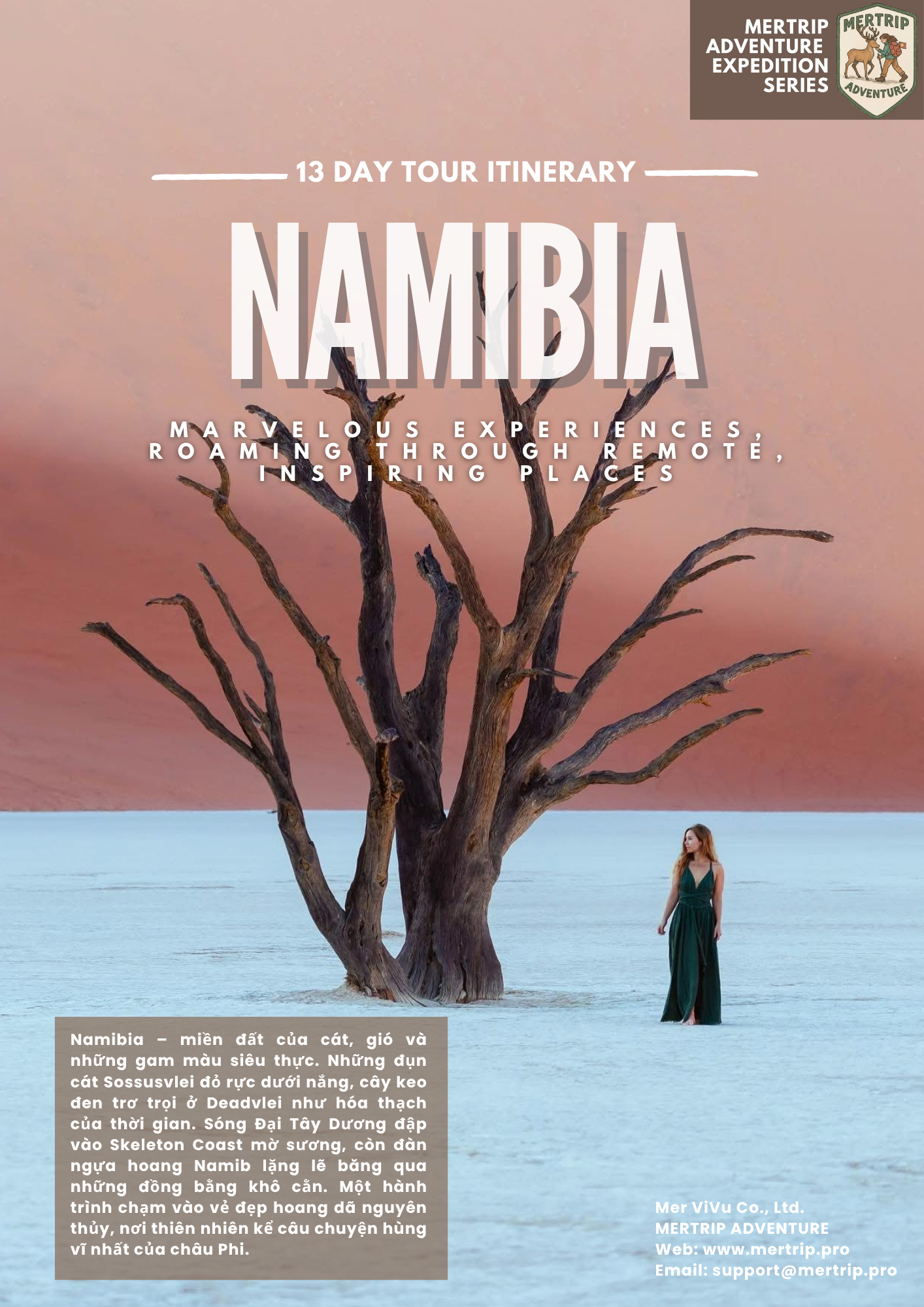 🇳🇦 NAMIBIA – HÀNH TRÌNH ĐẾN MIỀN HOANG DÃ ĐẸP NHẤT CHÂU PHI 🌍