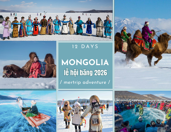 🇲🇳 Mông Cổ 2026 - Sắc màu lễ hội băng giữa mùa đông huyền ảo ❄️🏔️