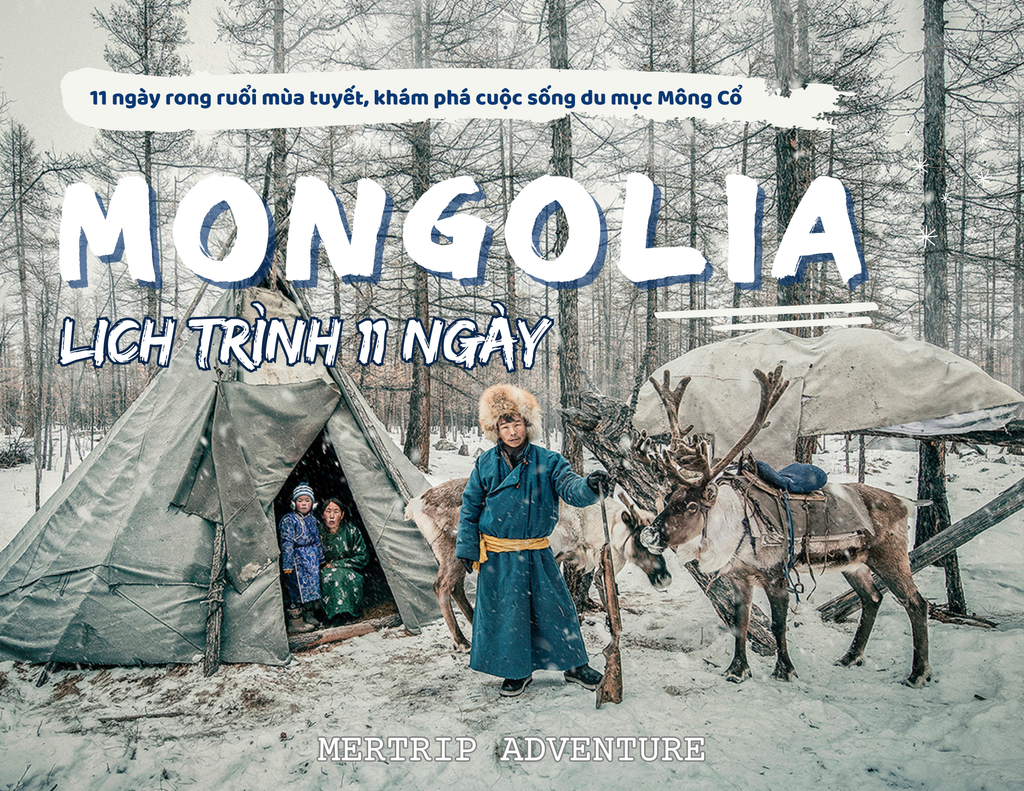❄️ Mông Cổ mùa đông – Lạc bước giữa thiên đường tuyết trắng:  🇲🇳
