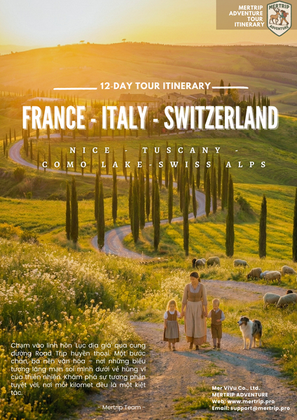 Road trip PHÁP-Ý-THUỴ SĨ-Hành trình khám phá trái tim Châu Âu 🇫🇷 🇨🇭 🇮🇹