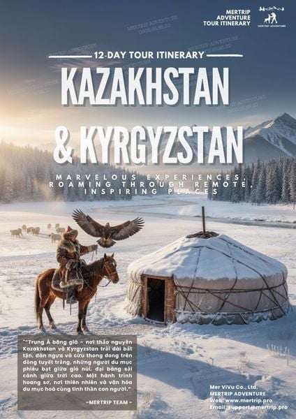 Hành trình Trung Á mùa đông 10N9D  – Giấc mơ tuyết trắng 🏔️
