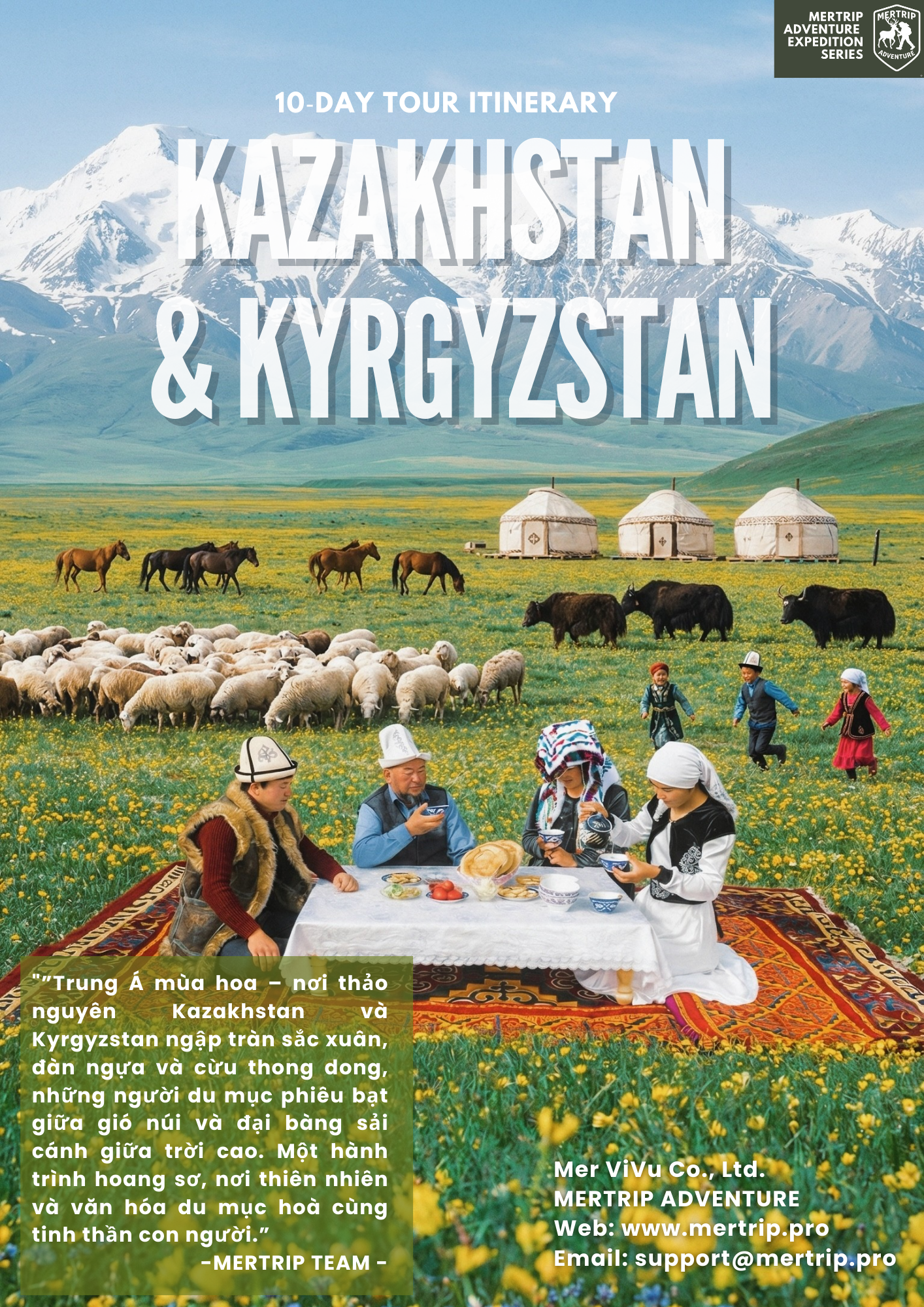 2 QUỐC GIA TRUNG Á MÙA XUÂN: Kazakhstan 🇰🇿 & Kyrgyzstan 🇰🇬