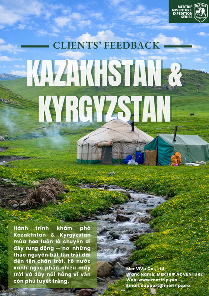 🇰🇿 Kazakhstan & 🇰🇬Kyrgyzstan: Hành Trình Trung Á Mùa Hoa Rực Rỡ Cùng MERTRIP