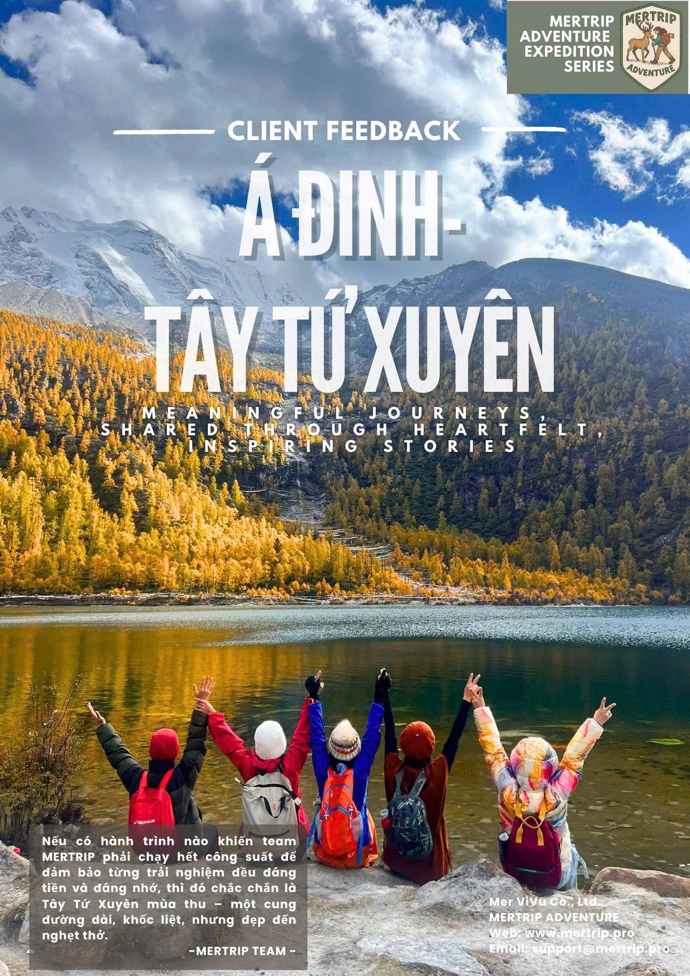 🇨🇳 Á Đinh – Tây Tứ Xuyên: Hành Trình Mùa Thu Đẹp Nhất Với Feedback Rực Rỡ Từ MERTRIP 2025