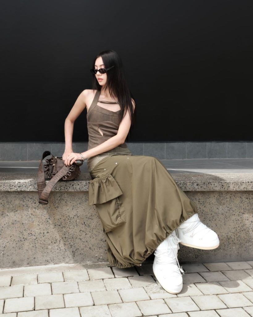 REVIEW: MARNIE TOP (BROWN) & MURELLE SKIRT (MOSS GREEN)