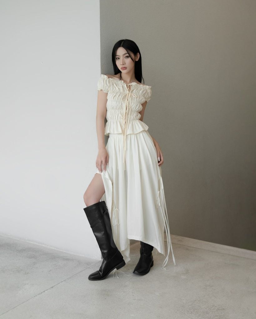 REVIEW: DAWSEY TOP (IVORY) & TWYLA SKIRT (IVORY)