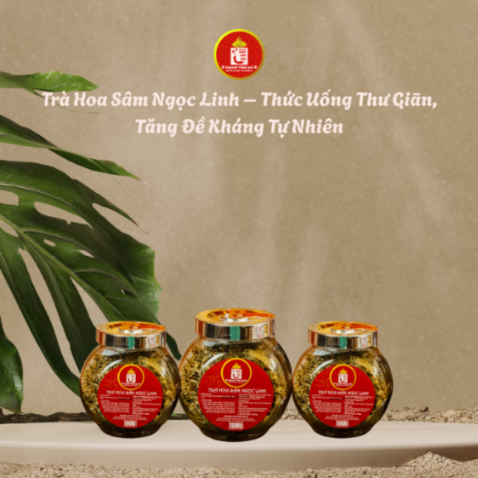Trà Hoa Sâm Ngọc Linh – Thức Uống Thư Giãn, Tăng Đề Kháng Tự Nhiên