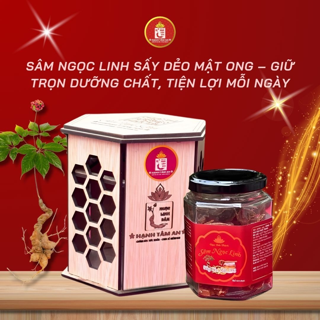 Sâm Ngọc Linh Sấy Dẻo Mật Ong – Giữ Trọn Dưỡng Chất, Tiện Lợi Mỗi Ngày