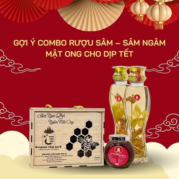 Gợi Ý Combo Rượu Sâm – Sâm Ngâm Mật Ong Cho Dịp Tết