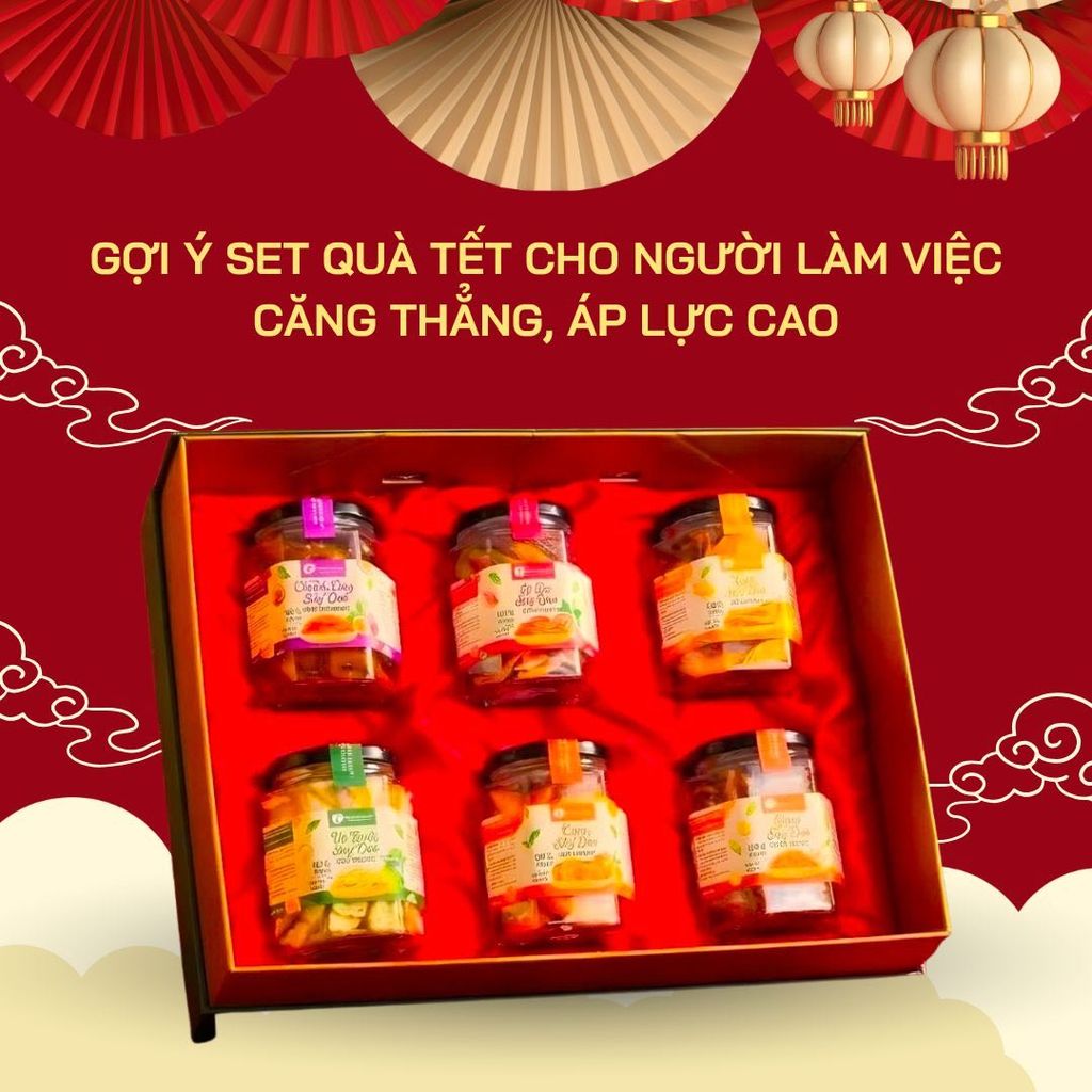 Gợi ý set quà Tết cho người làm việc căng thẳng, áp lực cao