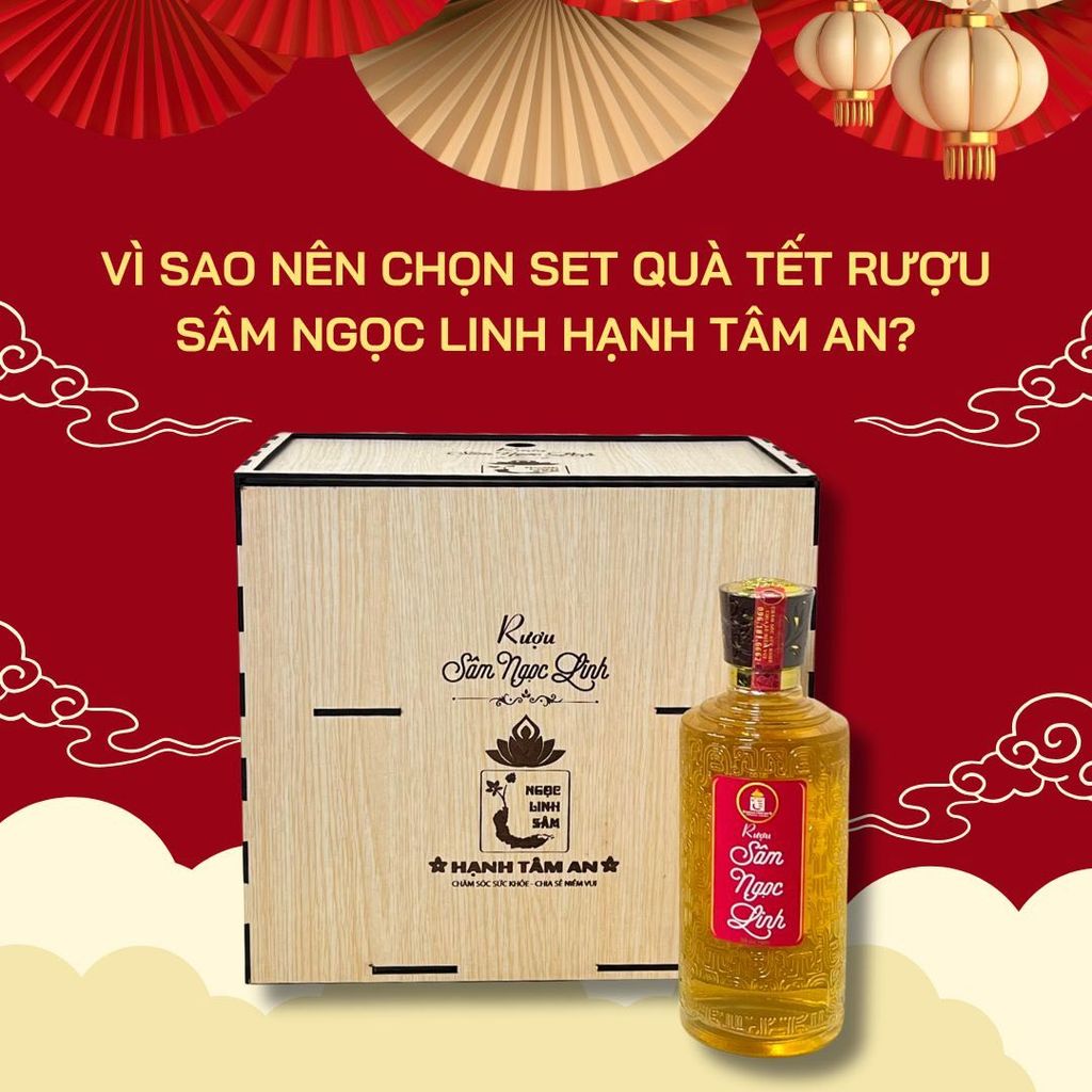 Vì Sao Nên Chọn Set Quà Tết Rượu Sâm Ngọc Linh Hạnh Tâm An?