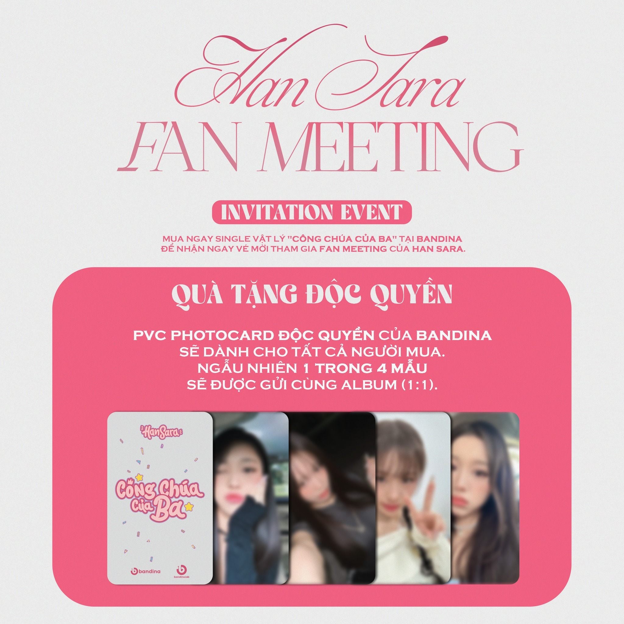 HAN SARA FAN MEETING – INVITATION EVENT
