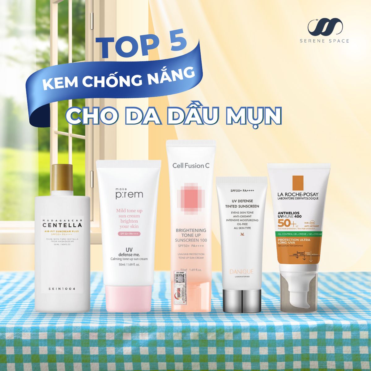 TOP 5 KEM CHỐNG NẮNG CHO DA DẦU MỤN: KIỀM DẦU, THẨM THẤU NHANH, KHÔNG GÂY BÍT TẮC