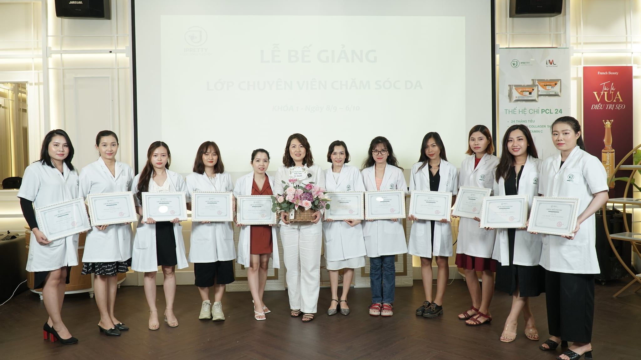Lễ tốt nghiệp khóa đào tạo chuyên viên spa Khóa 01/2020 tại TP.HCM