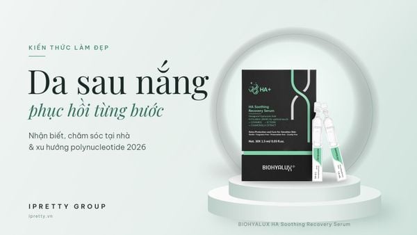 Da tổn thương do nắng: nhận biết, chăm sóc phục hồi và vai trò của polynucleotide