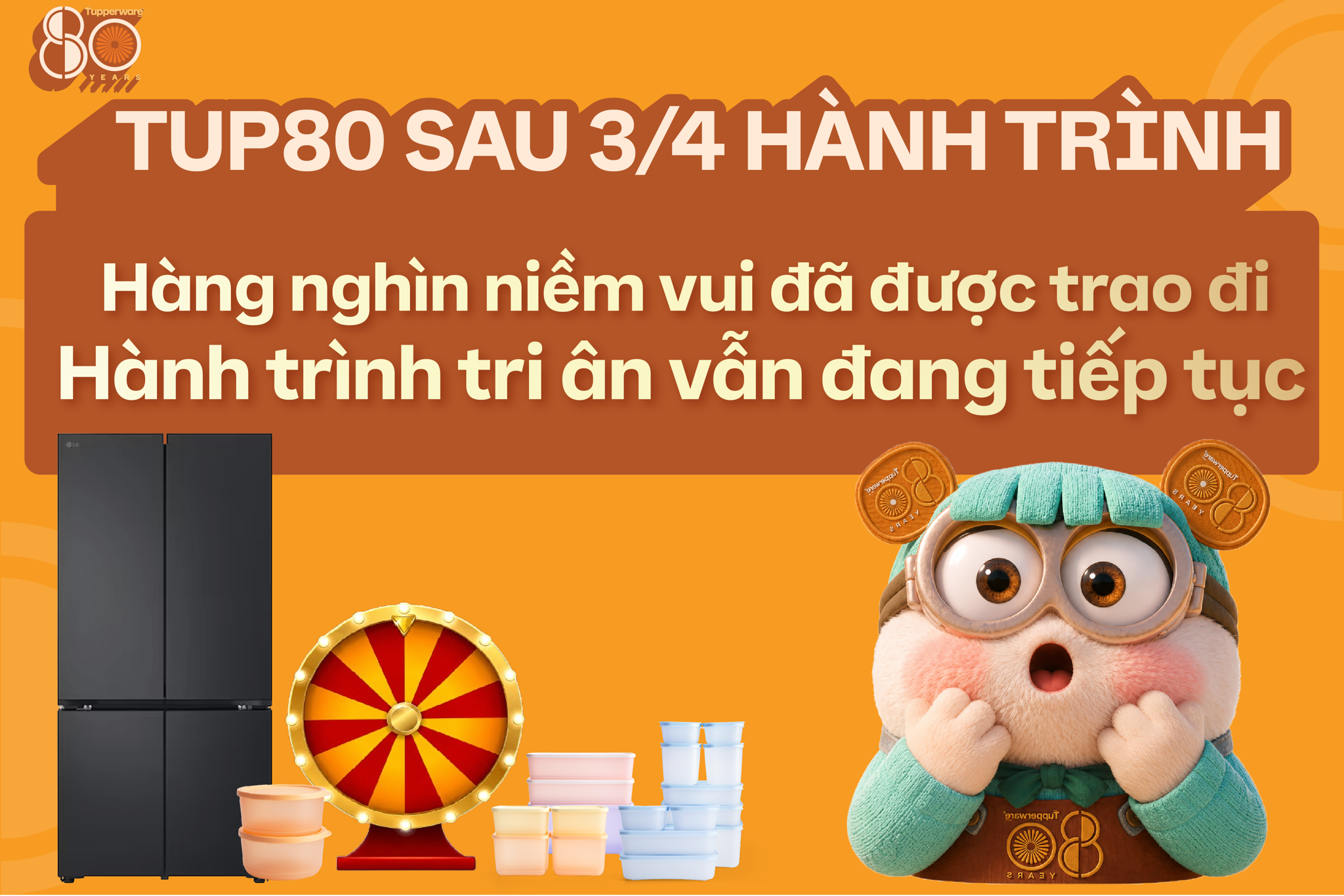 TUP80 sau 3/4 hành trình: Hàng nghìn niềm vui đã được trao đi
