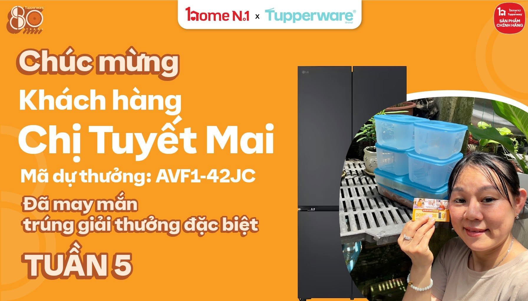 Khách hàng Tuyết Mai nhận giải đặc biệt tuần 5
