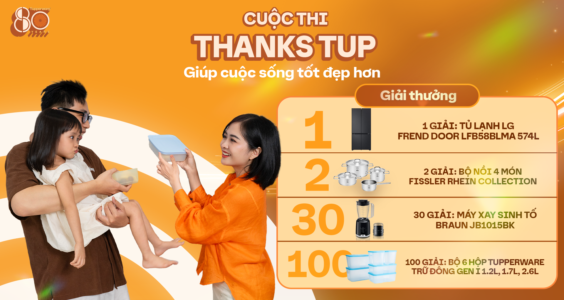 Cuộc thi Thanks Tup - Chia sẻ câu chuyện cùng Tupperware Việt Nam