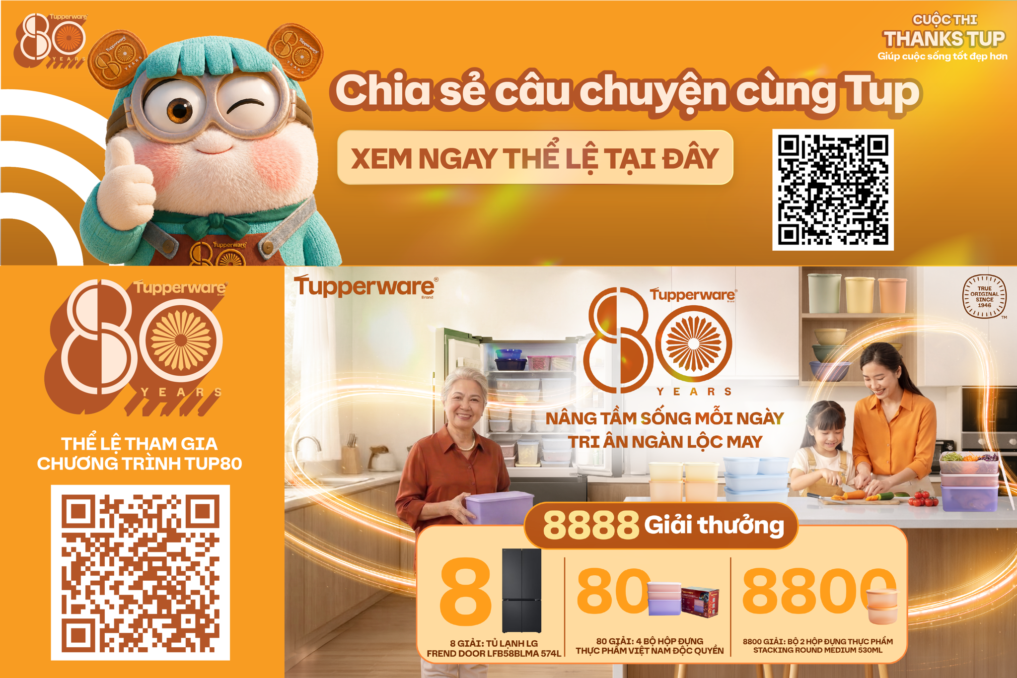 Tham gia chương trình TUP80 và cuộc thi Thanks Tup tại Tupperware Việt Nam