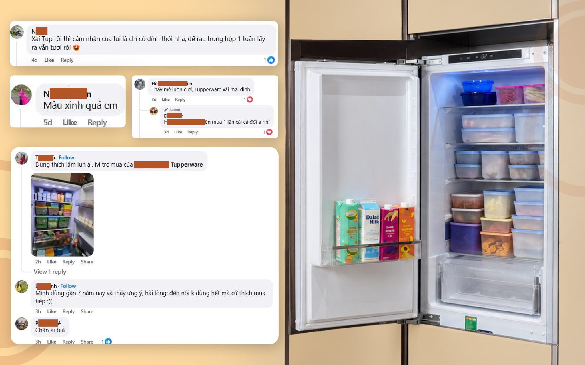 Khách hàng nói gì về hộp Tupperware