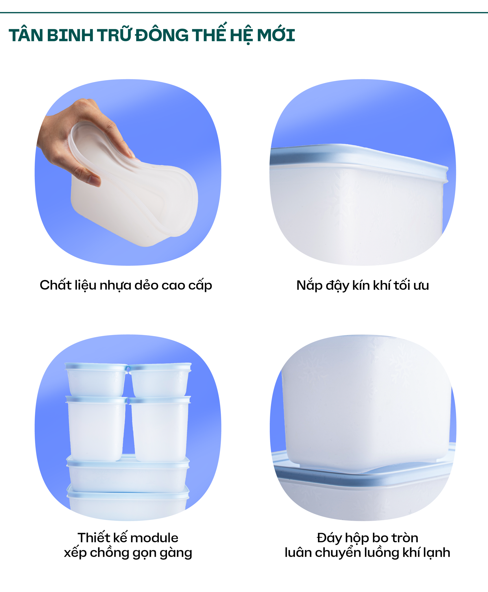 Điểm nổi bật của hộp Tupperware