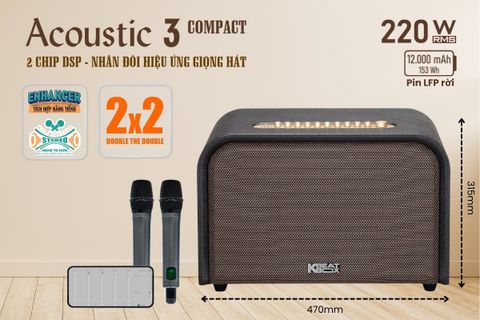 Loa Karaoke Acnos Acoustic 3 Compact - Bản Nâng Cấp XUẤT SẮC!!! Đánh giá & Test Karaoke |