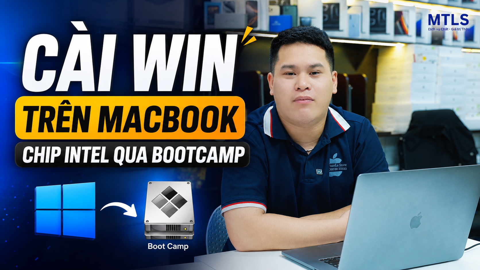 Cách cài Window cho Macbook chip Intel qua Bootcamp