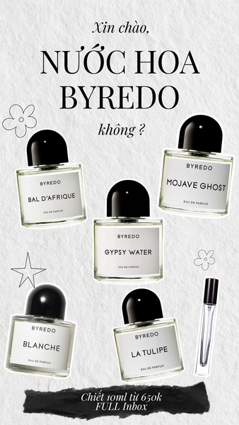 Byredo nước hoa unisex