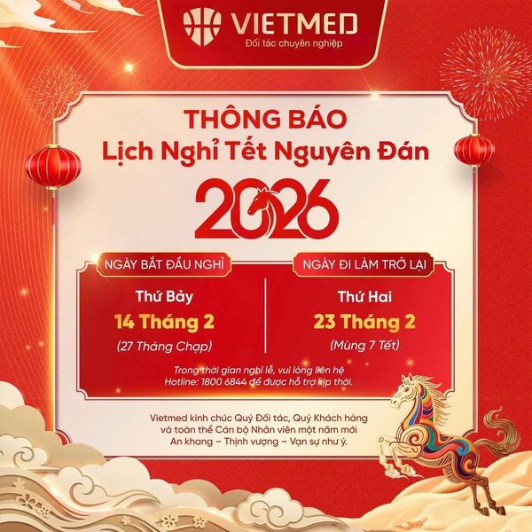 Thông báo lịch nghỉ Tết Nguyên Đán Bính Ngọ 2026