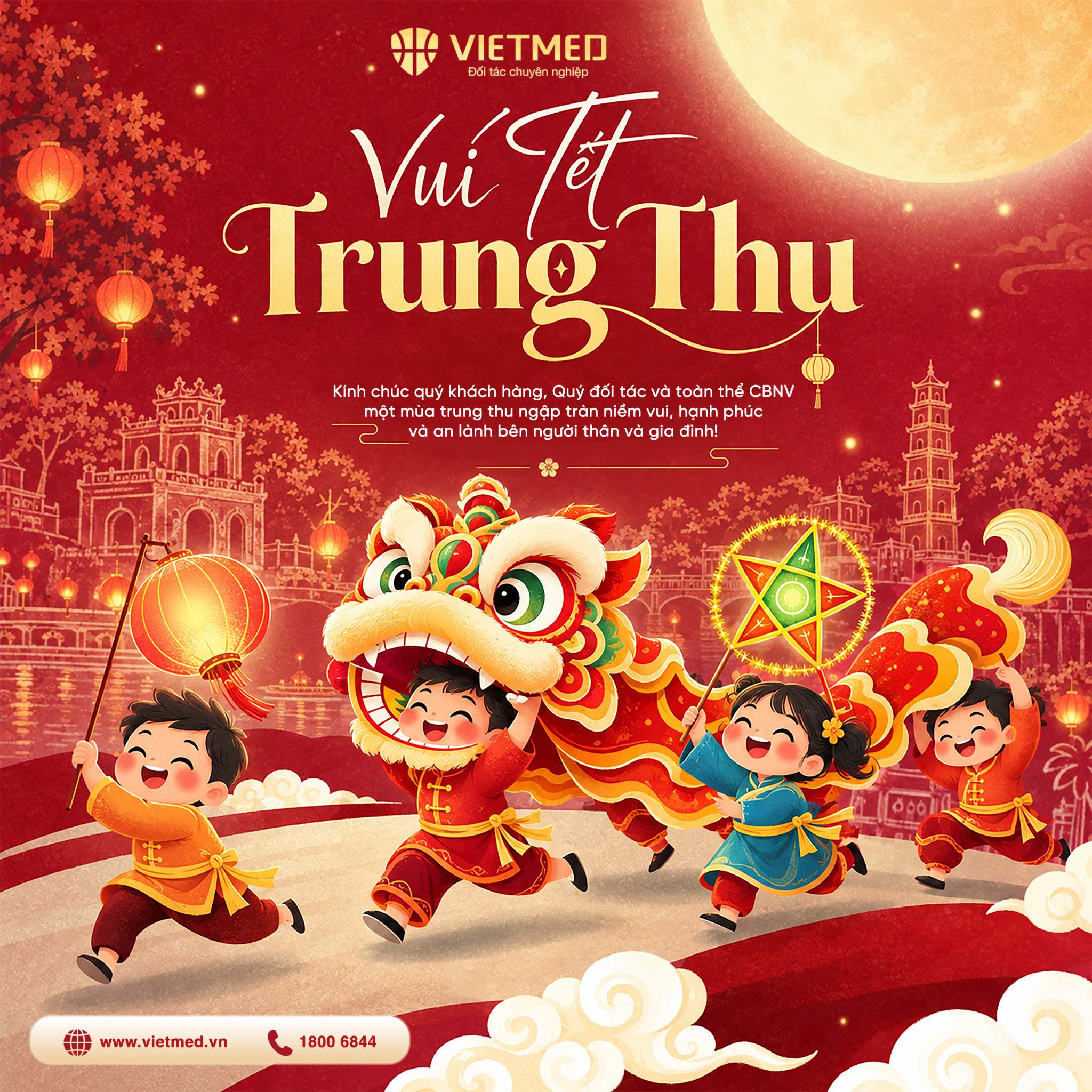 Vietmed chúc mừng Tết Trung thu | Mùa trăng đoàn viên