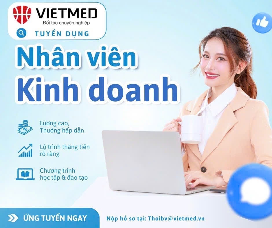 Vietmed tuyển dụng nhân viên Kinh doanh ngành hàng Phục hồi chức năng