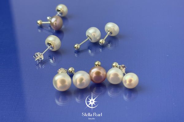 Bông tai nụ ngọc trai – Mẫu trang sức basic nhưng luôn “cháy hàng”